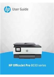 Hewlett Packard OfficeJet Pro 8030 Series manual. Camera Instructions.